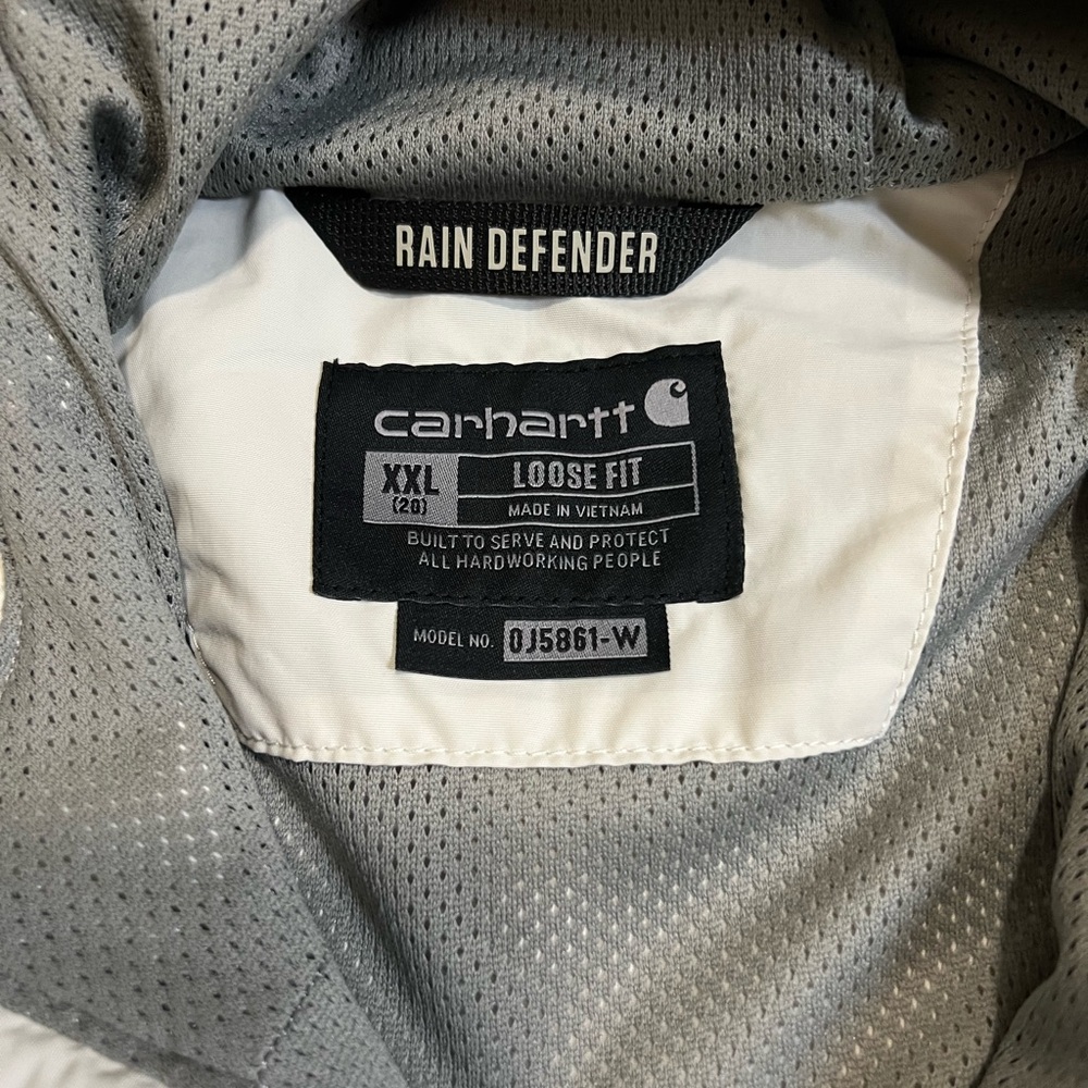 Carhartt Tan and White Rain Defender Jacket - Picture 2 of 6